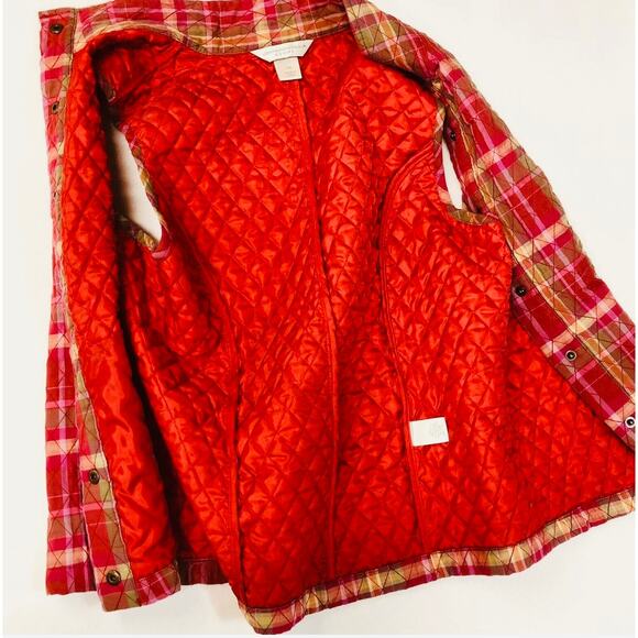 Christopher & Banks Quilted Vest Petite‎ Medium Red Lightweight Layer - Picture 6 of 9